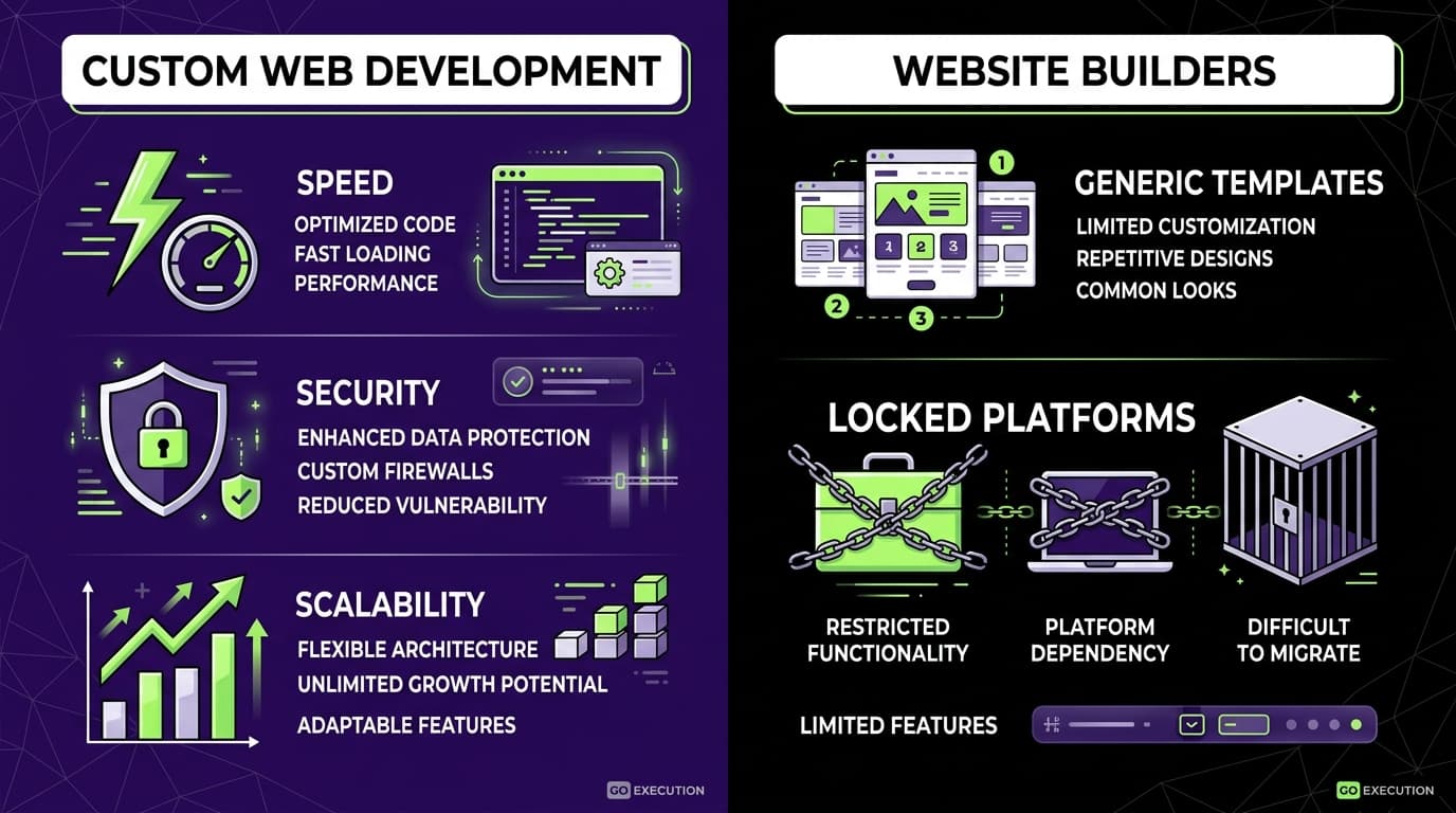 Custom Web Development vs. Website Builders: Which Suits Your Business?